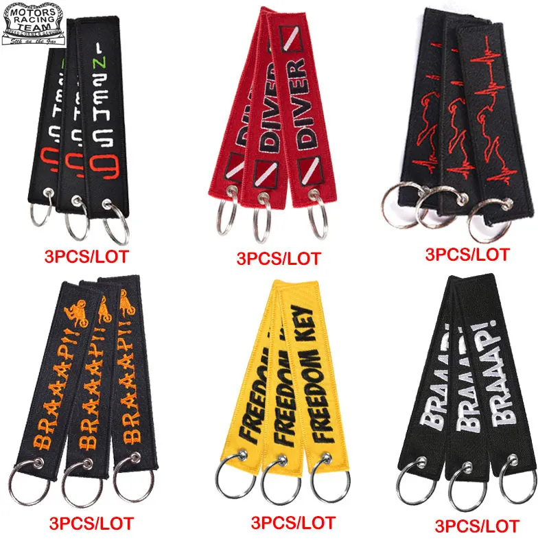 

CLELO Luggage Tag Travel Accessories Remove Before Flight Embroidery Keychain Key Bag Tag Gift for Flight Crew Pilot Aviation3pc