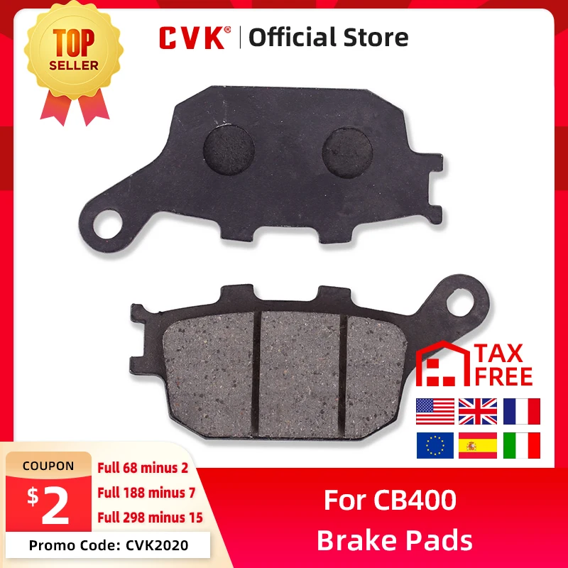 CVK задние тормозные колодки дисковые диски для Honda CB400 1992 1993 1994 1995 1996 1997 1998 92-98 CB-1 JADE