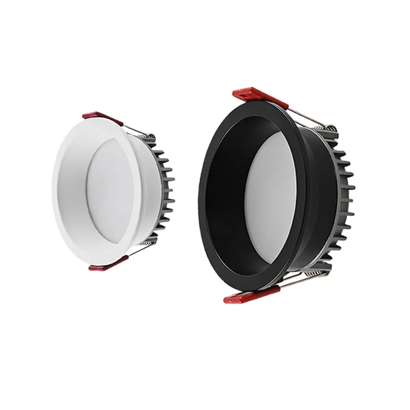 LED Downlight Recessed Ceiling Spotlight Anti Glare Dimmable Recessed Downlight Lamp 7w 9w 12w 15w Led Spot Light 220V/110V Ceiling Round Pane for Home Lighting
