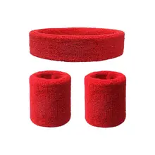 Браслет повязка на голову набор спортивный фитнес дышащий Sweatband поддержка запястья и повязка на голову защитный Набор браслетов