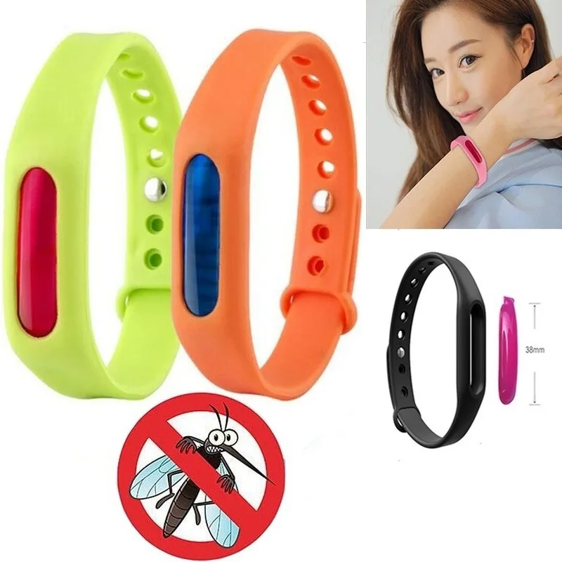 Pulsera repelente contra mosquitos Anti Mosquito plagas de insectos Control repelente de mosquitos asesino pulsera para los niños del bebé adulto
