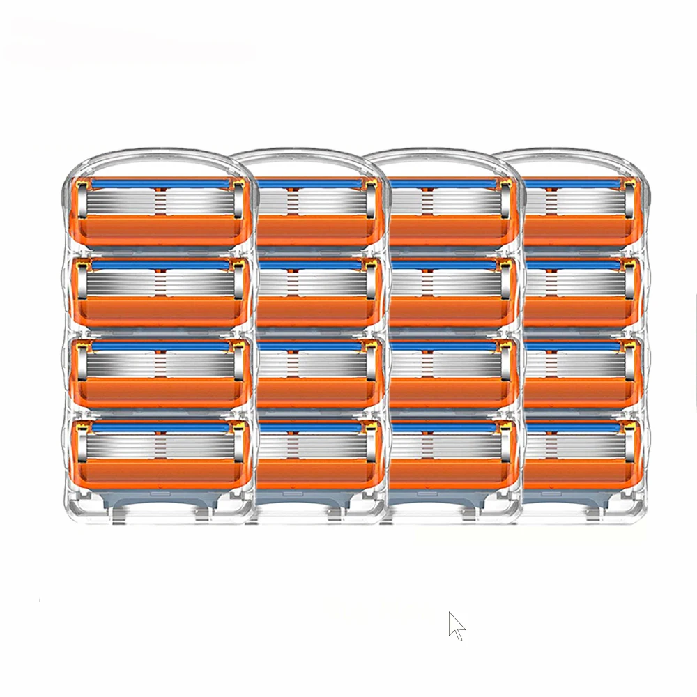

Gillette Fit 5 Razor Blades Razor Blades Replaceable Blade 5 Layers Stainless Steel Men Face Care Straight Razor