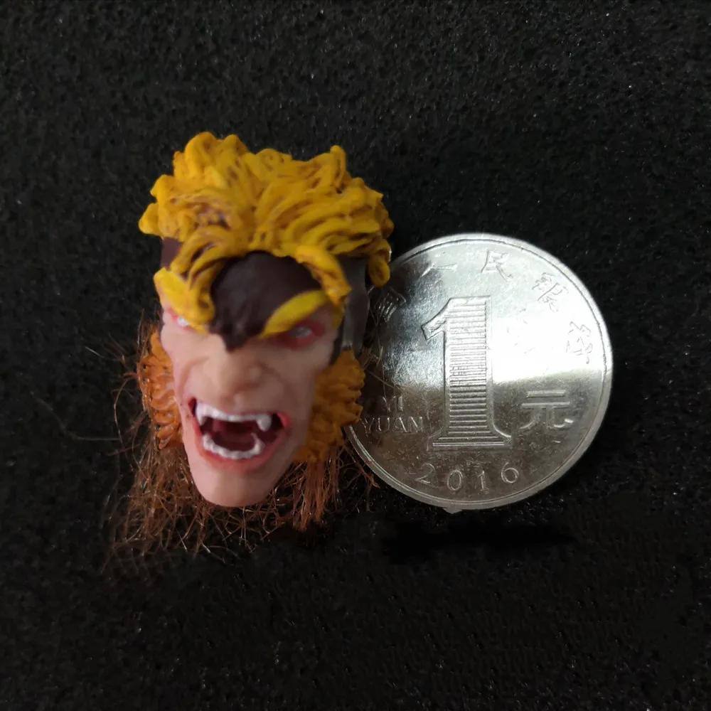 

1/12 Sun Wukong Monkey King Head Carved Toy Model for 6inch SH Action Figure Toys Jouerney to the West