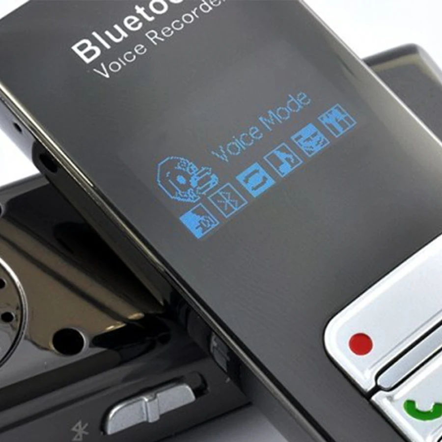 Тщательно спроектированное мобильное Bluetooth активированное цифровое записывающее устройство с внешним микрофоном и функцией записи монитора