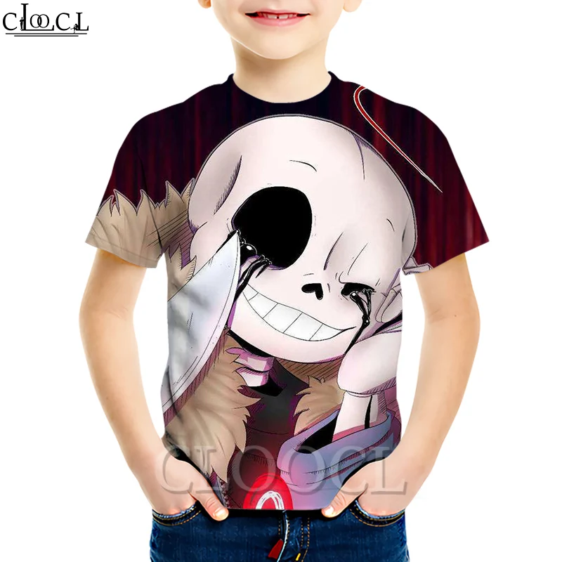 CLOOCL новейшие детские игры Undertale футболка мальчик девочка 3D печать футболки