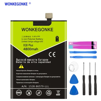 

WONKEGONKE 4800mAh Battery for Cubot X18 Plus Batterie Bateria
