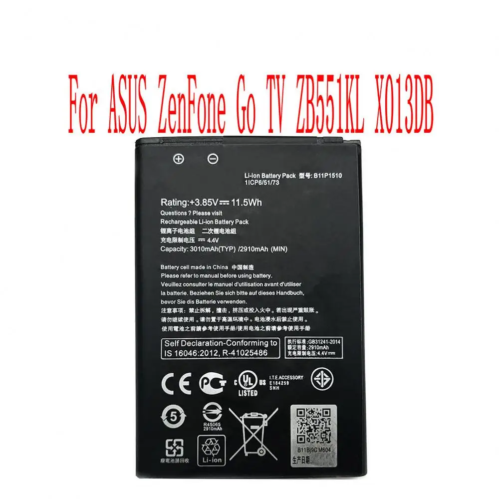 

New 3010mAh B11P1510 Battery For ASUS ZenFone Go TV ZB551KL X013DB Cell Phone