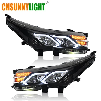 

CNSUNNYLIGHT For Toyota Corolla 2014/2015 Car Headlight Assembly LED DRL Turn Signal Lights Projector Lens Plug&Play Head Light
