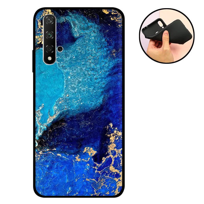 NBLJL Чехол на заднюю панель телефона для huawei Honor 20 S, силиконовый чехол, черный мягкий матовый ТПУ чехол для Honor 20 s, защитный бампер для Honor 20 S Nova 5T - Цвет: NBLJL