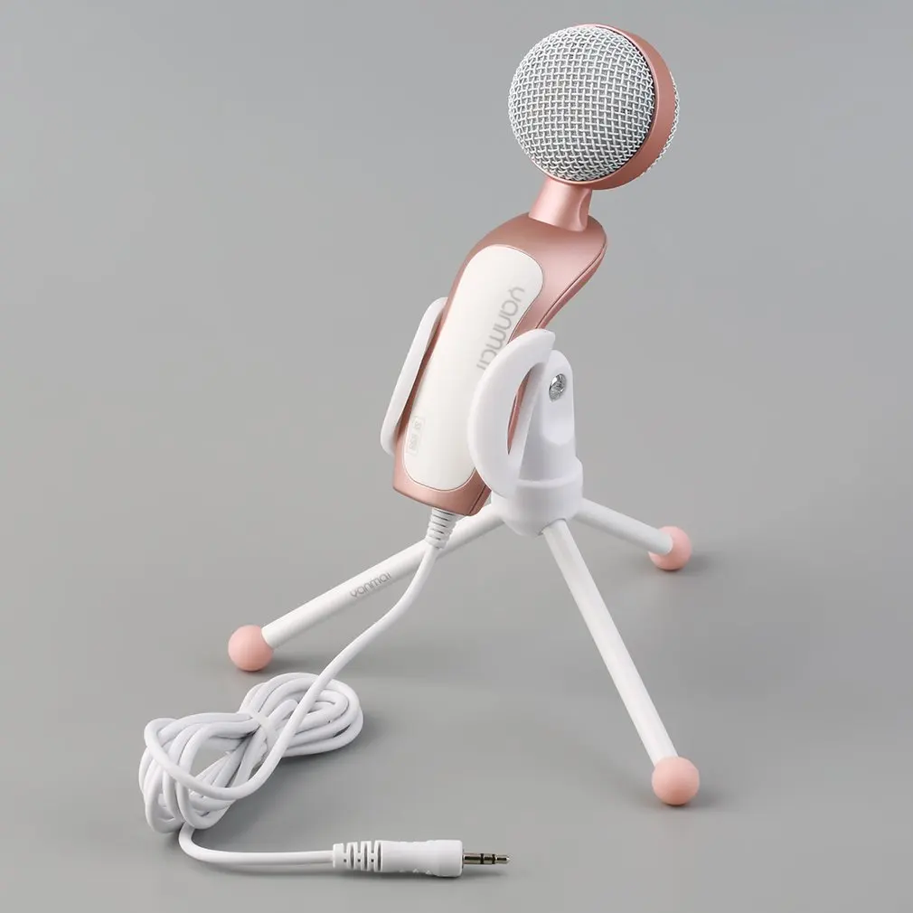 Professional Desktop Microphone With Stand for PC Laptop Skype