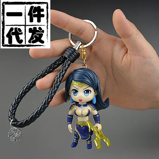 

Lol Hero Model War Goddess Sivir Garage Kit Keychain Pendants Decoration