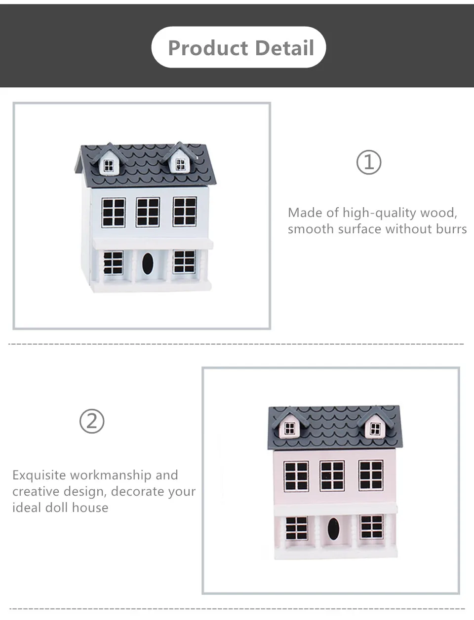 JO HOUSE Doll House Furniture Villa Toy 1:12 Dollhouse Miniature 3D Wooden Country House Model JO HOUSE Doll House Furniture Villa Toy 1:12 Dollhouse Miniature 3D Wooden Country House Model