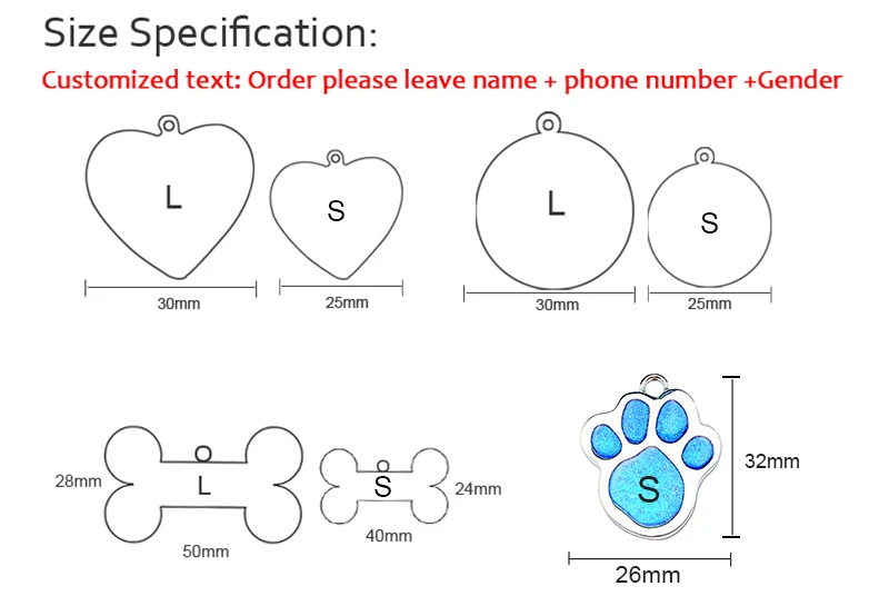 Персонализированные Бирки Для собак с гравировкой для кошек, щенков, домашних животных, ID Имя, ошейник, бирка, подвеска, аксессуары для домашних животных, блестящая кость/лапа