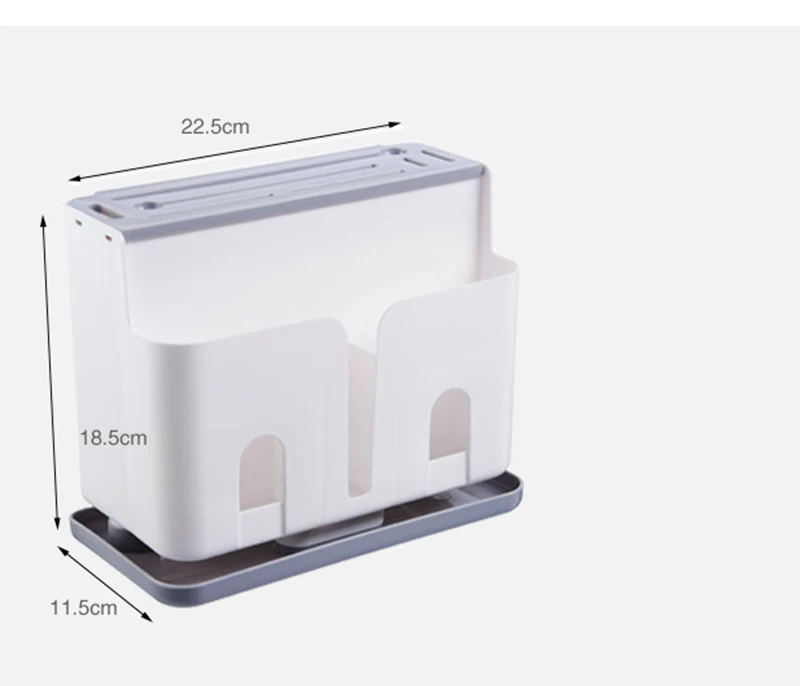 Multifunctional floor knife holder Kitchen supplies chopsticks cage rice spoon tableware storage plastic rack10