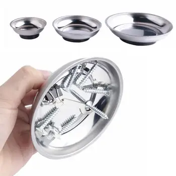 

Magnetic Tray 3in/4in/6in Circular Screw Tray for Automotive Parts Suction Pad Absorb Dish Tools