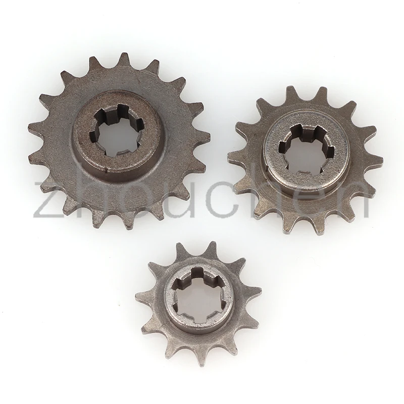 Front Gear Box Sprocket T8F 11T 14T 17T 20T Pinion Sprocket Chain Cog Metal For 47cc 49cc Minimoto ATV Mini Bike Moped Scooter