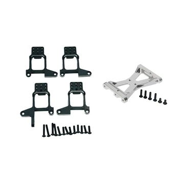 

4Pcs Shock Absorber Suspension Bracket for Dj Traxxas Trx4 Rc Cars & 1Set for TRX4 Metal Aluminum Back Chassis Crossmember for T