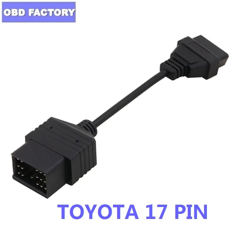 Новый OBD1 17 Pin к OBD2 16Pin Female OBD удлинитель кабеля соединитель автомобильный