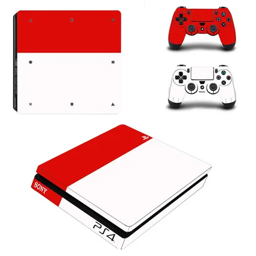 P4SQB0301 Дней воспроизведения полное покрытие лицевые панели PS4 тонкая кожа Виниловая наклейка, стикер для консоли Playstation 4 и контроллера PS4 тонкая кожа - Цвет: P4SQB0301