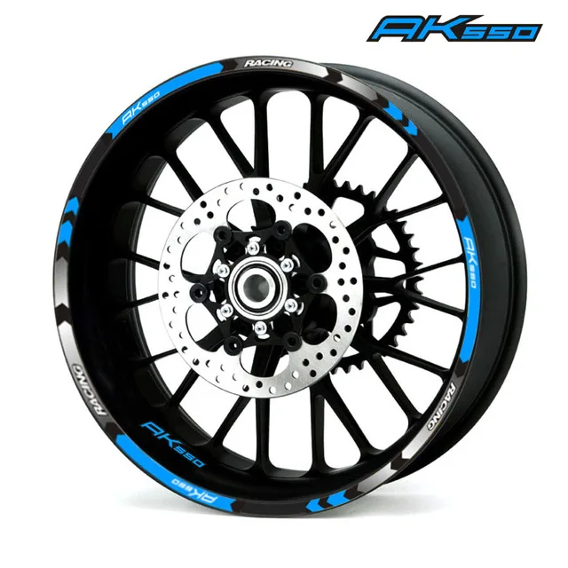 12 полосок аксессуары для мотоциклов красочная личность ступица колеса наклейка