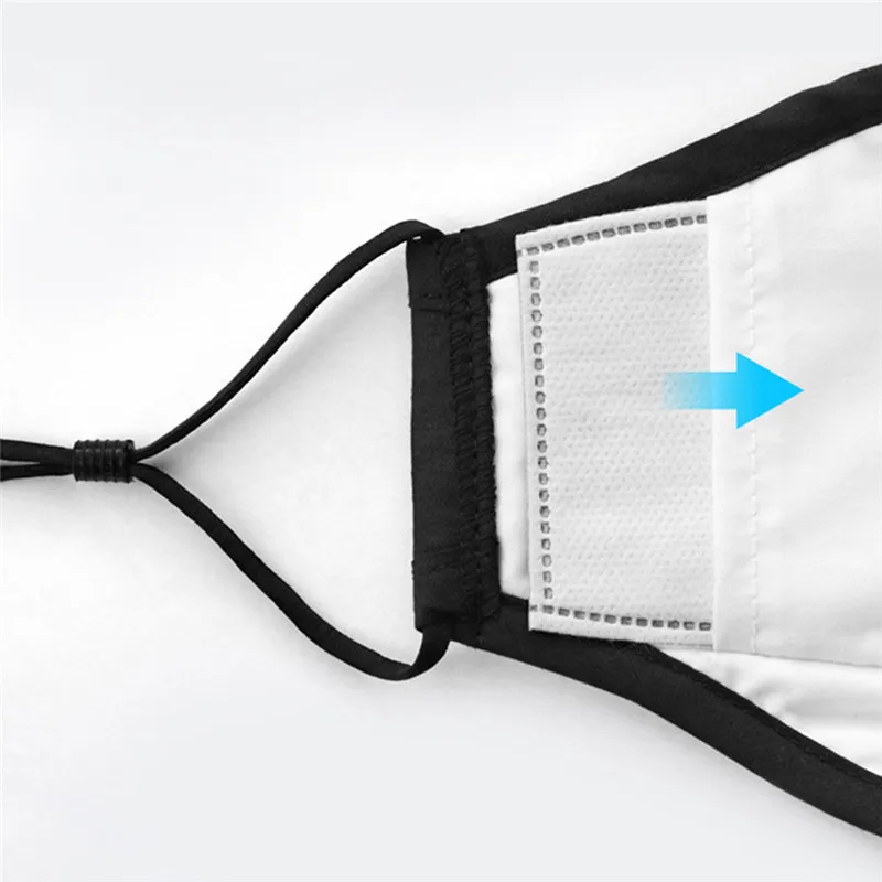 PM2.5 анти-хлопковая Дымчатая Маска дыхательный клапан Анти-пыль рот маска фильтр с активированным углем респиратор рот Муфельная маска лицо