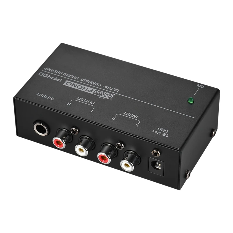 Ультракомпактный Phono предусилитель с Rca 1/4 дюйма ТРС интерфейсы предварительно фонокорректором(штепсельная Вилка европейского стандарта