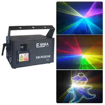 

3 watt RGB animation analog modulation laser light show /DMX,ILDA laser/disco light /stage laser projector