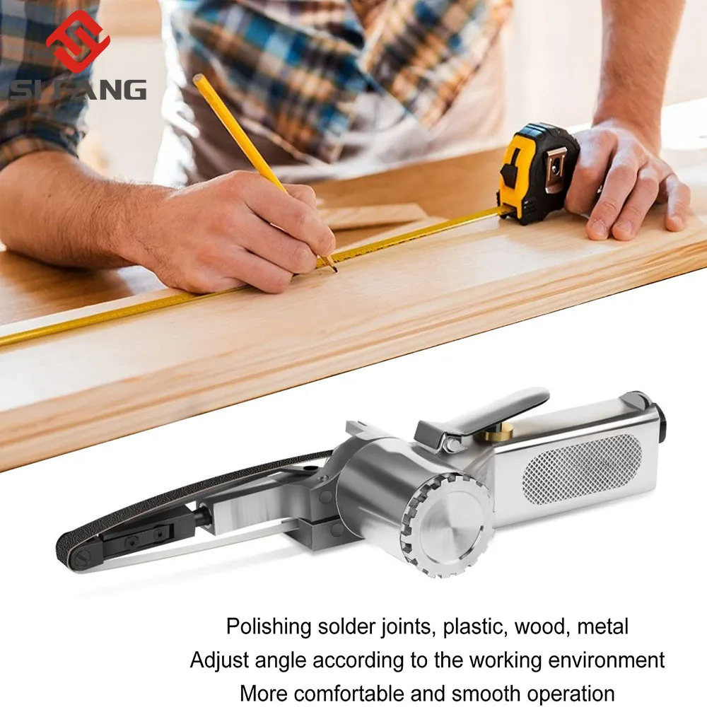 10*330mm Air Belt Sander Sanding Machine Grinding Machine Belt Grinder Air Compressor Sanding Pneumatic Tool 16000rpm pneumatic orbital sander