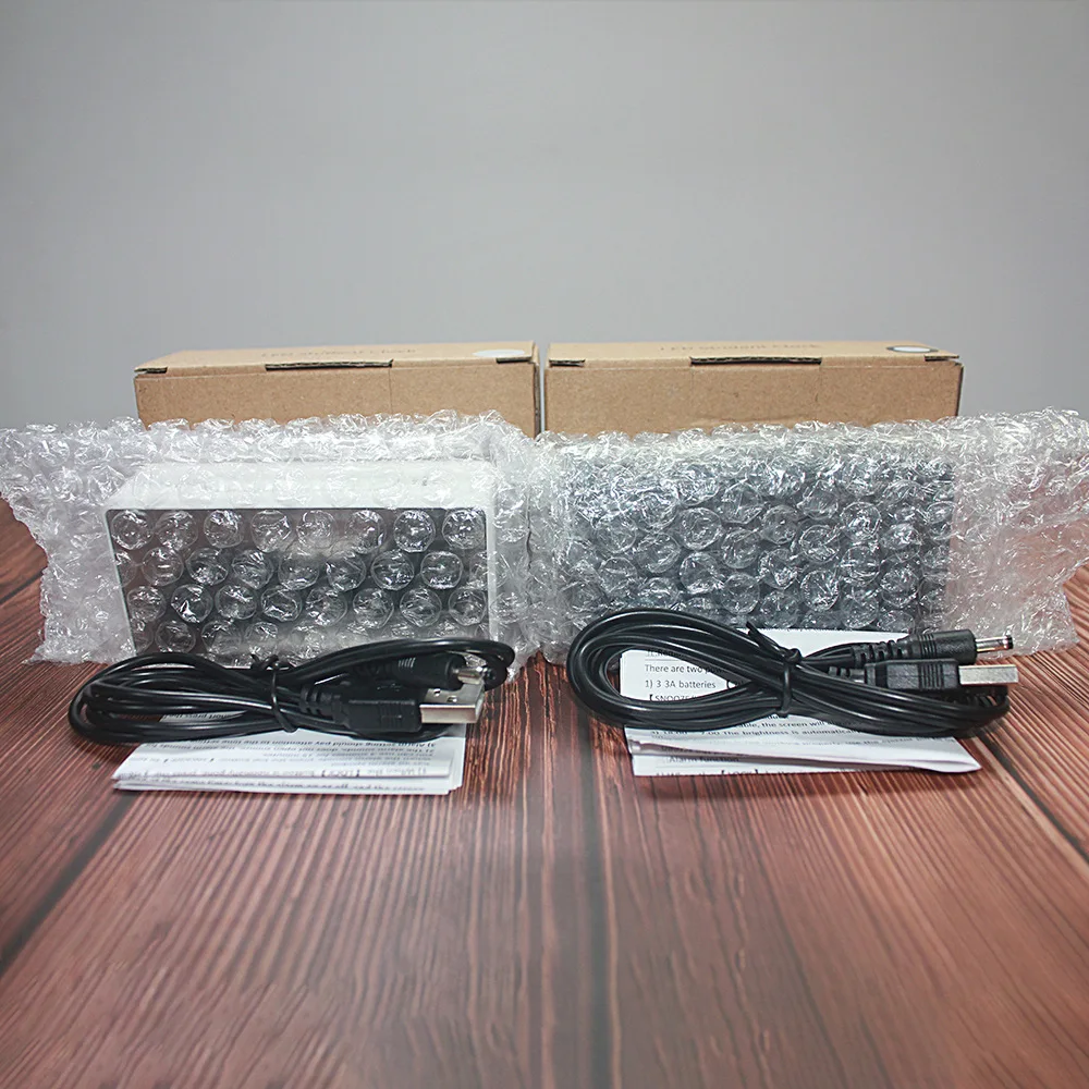 USB/батарея цифровые светодиодные часы Будильник с зеркалом время нетоксичный дисплей температуры товары для домашнего сада