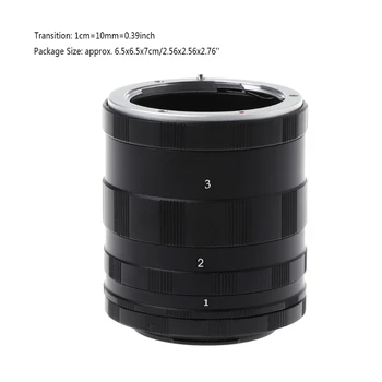 

Macro Extension Tube Rings Set Manual Focus For Sony E Mount NEX Camera A7 A5100