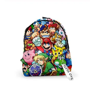 

Fashion Mochila Super Mario Backpack Kids Boys School Bags Children Girls Mario Travel Bag Backpack Children Escolares Infantis