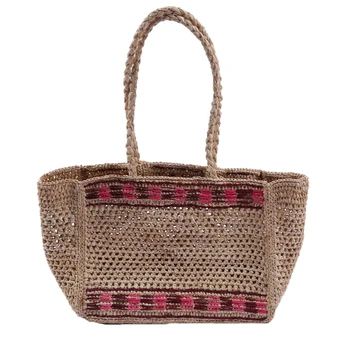

Large Capacity Women Straw Handbags Fashion Ladies Shoulder Messenger Bags Casual Summer Female Tote Bags