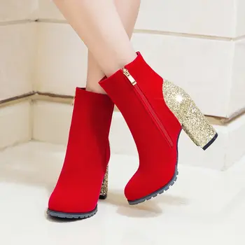 

Wedding Boot Winter High With Size Code Short Boots