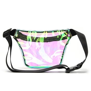 

Women Crossbody Pouch Travel Beach Lightweight Waist Bag PVC Transparent Multifunctional Fanny Pack Single Shoulder Belly