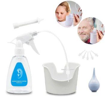 

Medical Grade Ear Irrigation Cleaning Kit +5 Tips Ear Wax Removal Kit with Ear Washing Syringe Squeeze Bulb Ear Care Adults Kids