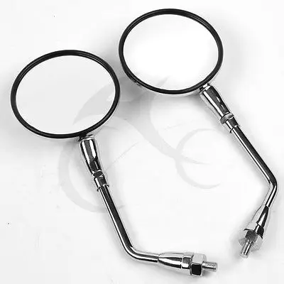 Пара заднего хром зеркала заднего вида для Honda GL1100 GL500 GL650 CX500 CB650 VT1100 VT1100 VTX1300 VTX1800 VT750 VLX конь VT600