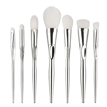 

7Pcs Colorful Blending Blush Foundation Cosmetic Eyebrow Eyeshadow Brush Makeup Brush Sets Kits Tools