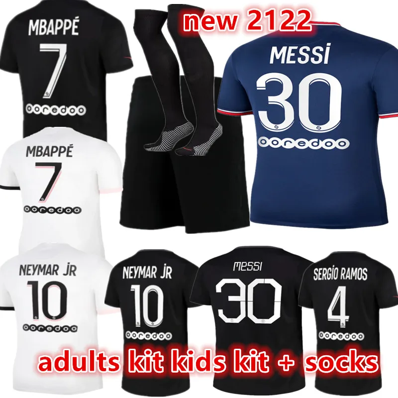 Kids Jersey Adults Kit Third Shirt Icardi New 21 22 Psg Jersey Kimpembe Marquinhos Verratti Rgio Ramos New 21 22 Psg Shirt Aliexpress
