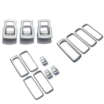 

Chrome Car Door Window Switch Lift Button Cover Trim Frame for for Land Rover Discovery 4 LR4 Range Rover Sport L320 Accessories
