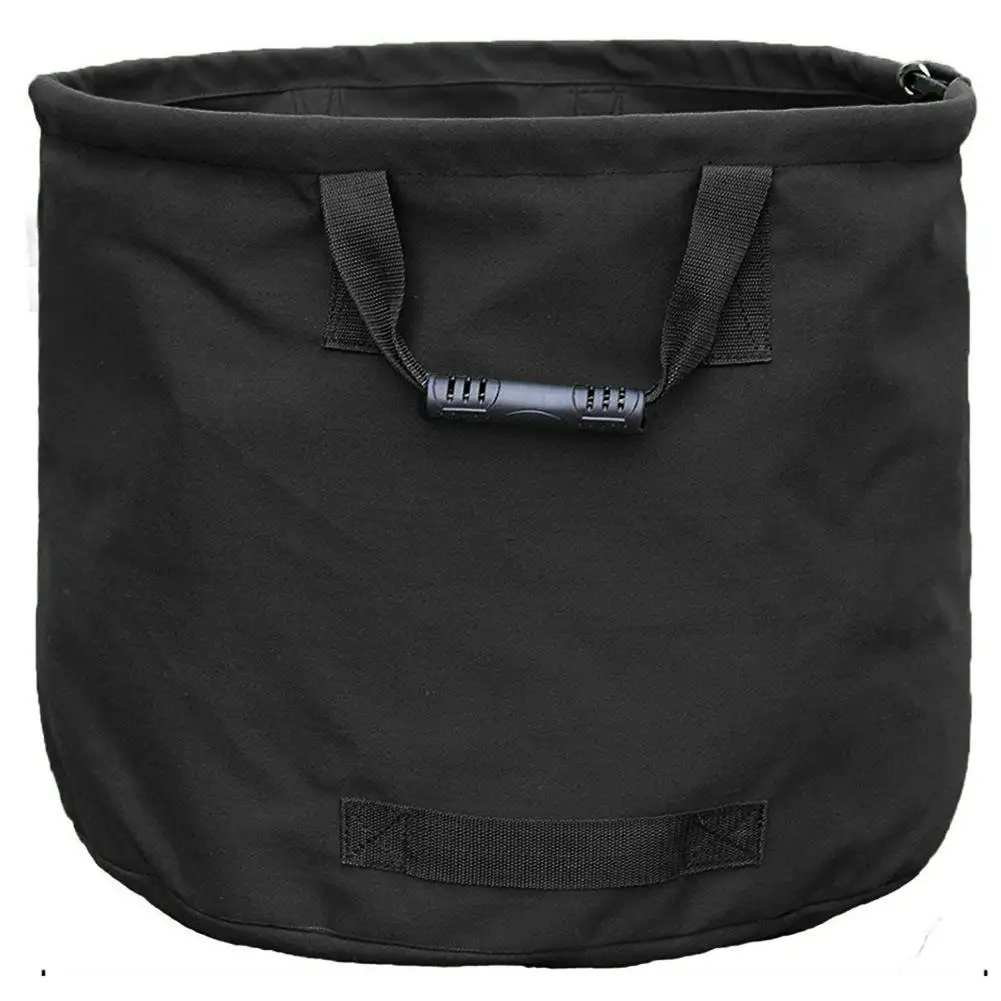 22x18IN Garden Leaf Storage Bag Garden Plant Flower Garbage Bag 600D Waterproof Oxford Cloth Reusable Gardening Lawn Leaf - Цвет: Black