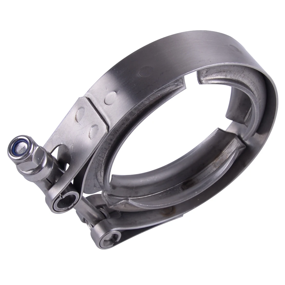 Beler Silver " Нержавеющая сталь 304 V-Band фланцевый зажим инструмент подходит для турбо выхлоп трубы Универсальный
