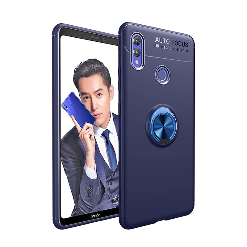 Чехол для телефона huawei P30 P20 P10 Pro Lite Nova 5 5i Pro Y7 Y9 Prime P Smart Z металлический кольцевой кронштейн противоударный мягкий силиконовый чехол