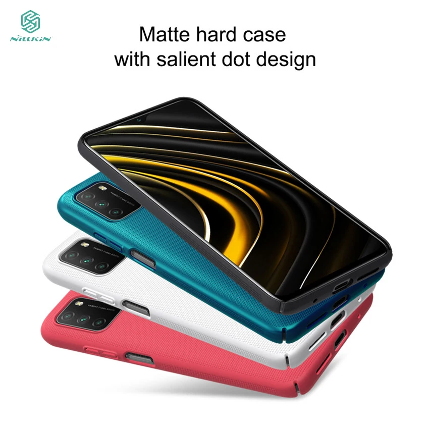 

For Poco M3 Case Cover NILLKIN Fitted Cases For Xiaomi Poco M3 High Quality Super Frosted Shield Matte Cases For Xiaomi Poco M3