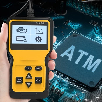 

Auto Diagnostic Scanner Universal OBD Car Diagnostic Tool ODB2 Check Engine Automotive Car Code Reader Black