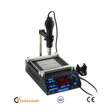 Новейшая, YIHUA-853AA преднагревательная станция паяльная станция с пистолетом горячего воздуха