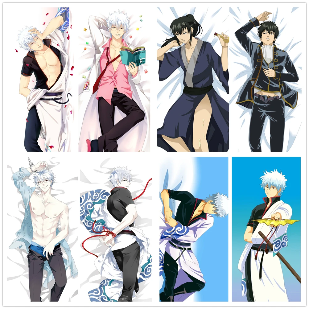 Suefアニメ漫画銀魂坂田銀時土方toushirou抱き両面枕クッションケースカバー Pillow Case Aliexpress