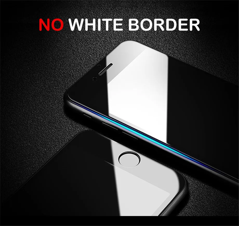 phone screen protectors Full Cover Tempered Glass on For iPhone 7 8 6 6s Plus Screen Protector Protective Glass For iPhone X XS Max XR Curved Edge Film cell phone screen protector