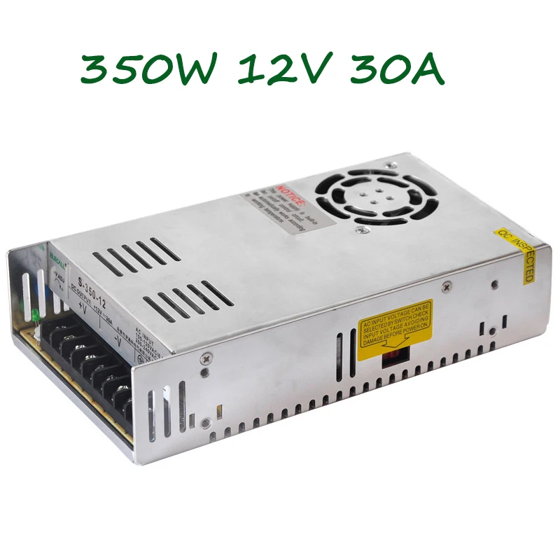 

Good quality 350W 12V 30A Small Volume Single Output Switching power supply for LED Strip CNC 3D Print