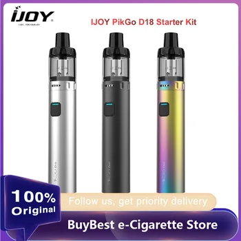 

Original IJOY PikGo D18 Starter Kit W/ Built-in 1000mAh Battery W/ Capacity 2ml Pod Fit MTL & DL Vape Electronic Cigarette Kit