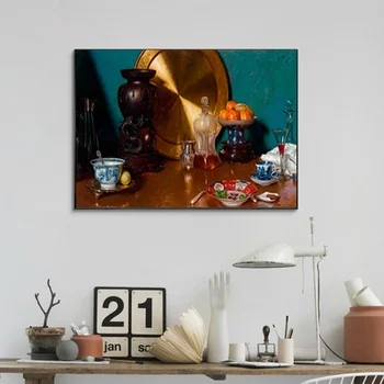 

Still Life After Dinner Poster Print Home Wall Decor Painting No Frame